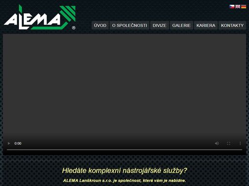 alema lanškroun s.r.o. je společnost, která vám je nabídne: nástrojárna, vstřikovna plastů, lisovna kovů, montáže.