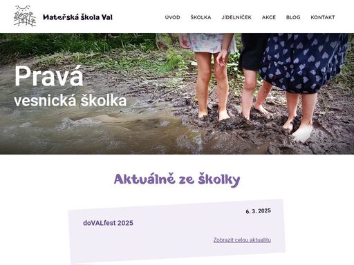 vesnická školka se rozprostírá uprostřed malebného venkovského prostředí, obklopená zelení a klidem. děti z okolních domů sem každé ráno chodí s radostí, aby objevily nové dobrodružství a poznávaly svět kolem sebe.