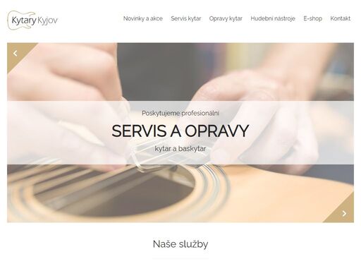 kytary kyjov - velký výběr kytar a příslušenství pro kytaristy, ale i široký sortiment hudební literatury a ostatních hudebních nástrojů.