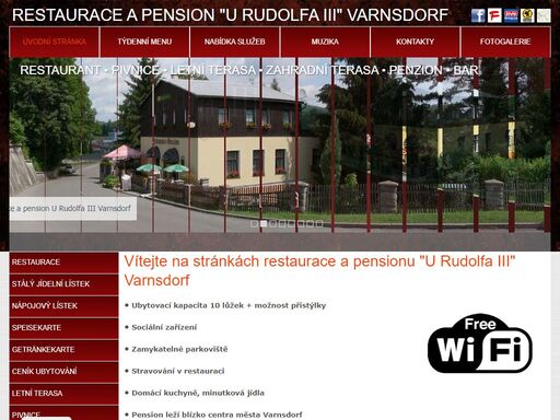 restaurace pension penzion ubytování ubytování v centru města pivnice letní terasa