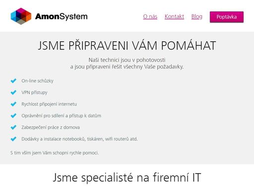 staráme se firmám o chod it. správa sítě, dodávky a servis hardware.