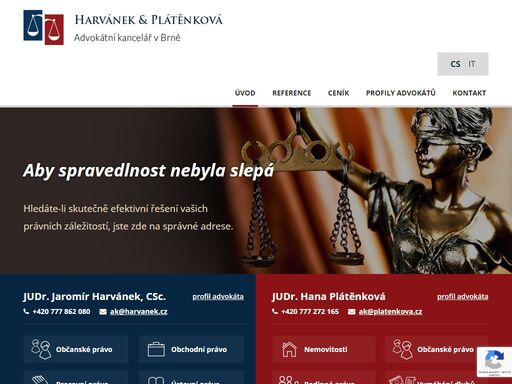 s námi spravedlnost není slepá. jsme advokátní kancelář v brně, pomůžeme vám s právními problémy. obraťte se na nás. rádi vám poradíme.