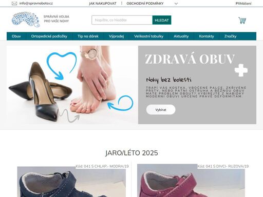 široký výběr barefoot a zdravotní obuvi pro děti i dospělé.