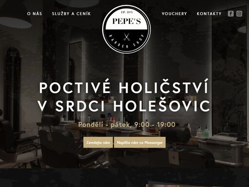 pepe’s barbershop je klasické poctivé pánské holičství v nadčasovém industriálním pojetí v praze holešovicích.