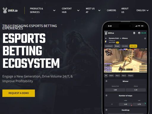 esports betting odds feed, iframe, risk management, official esports data, marketing services. 360° esports betting approach