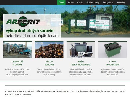 demontáž a odvoz kotelen a jiných technologických zařízení. výkup železa, litiny, barevných kovů atp.