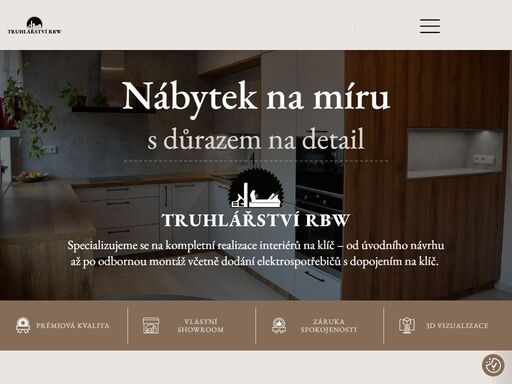 zakázková výroba nábytku na míru. truhlářství rbw nabízí poctivou zakázkovou výrobu nábytku na míru. kuchyně, vestavěné skříně, ložnice...