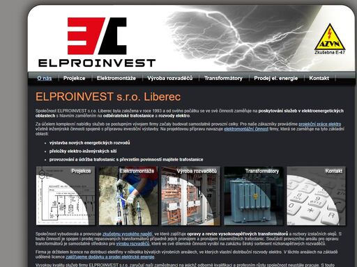elproinvest s.r.o. liberec - o nás