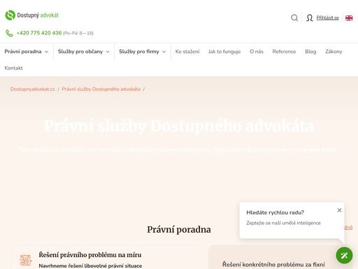 jsme tým zkušených advokátů. připravíme pro vás řešení jakéhokoli právního problému a zvládneme to celé online.