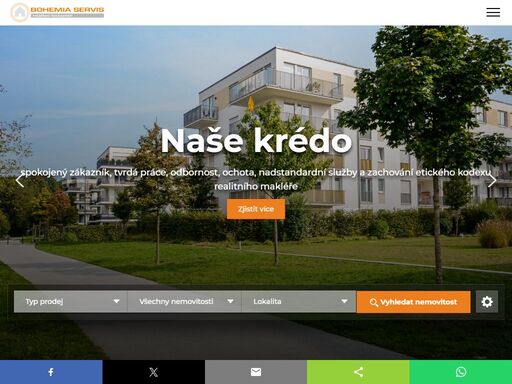 každý den stovky nových nemovitostí, reality. nemovitosti na prodej či pronájem v každém místě. přehledný katalog realit.