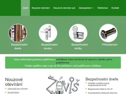 firma záviš - specializace na nouzové otvírání bytů, domů, aut, trezorů a dodavatel bezpečnostních dvěří