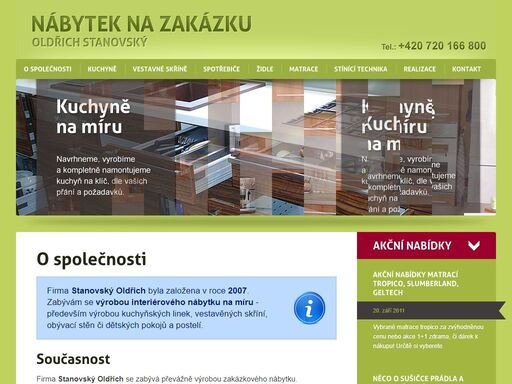 stanovský oldřich - výroba vestavného nábytku, matrace, kuchyně na míru