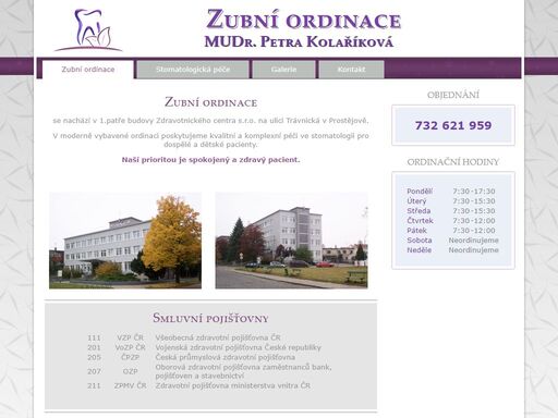 oficiální stránky zubní lékařky - mudr. petra kolaříková