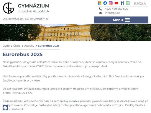 gymnázium josefa ressela, chrudim