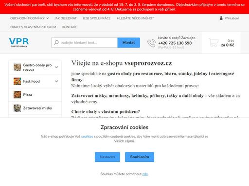 prodáváme gastro obaly pro rozvoz i odnos vašich pokrmů. máme super ceny. přesvědčte se sami.