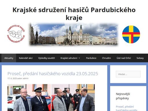 krajské sdružení hasičů pardubického kraje, kontakty, výkonný výbor, dokumenty, fotogalerie, pardubice, chrudim, svitavy, ústí nad orlicí