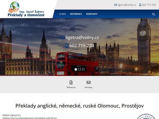 tlumočení z němčiny, angličtiny, ruštiny olomouc, prostějov