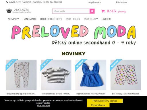 výběrový second hand s novými, nebo jako novými, nejlepšími kousky oblečení z anglie pro děti a maminky. nabízíme originální oblečení světových značek, jako gap, zara, adidas, nike, disney, h&m m&s a mnoho dalších!