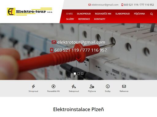 elektroinstalace, telefonní rozvody, montáž osvětlení, hromosvody, silnoproud, slaboproud, revize elektro plzeň