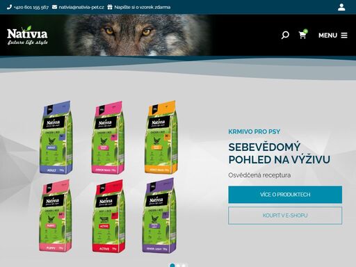 nativia - česká krmiva pro psy a kočky