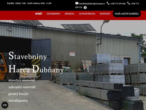 stavebniny harca nabízí široký sortiment stavebního materiálu  pro vaši stavbu v dubňanech blízko hodonína.
