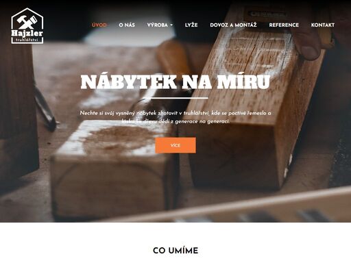na míru vám zhotovíme veškerý nábytek, kuchyně, schodiště. lisujeme dýhy, provádíme repliky a renovace. zabýváme se výrobou původních dřevěných lyží.