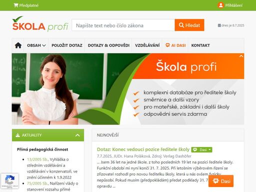 školský zákon, zákon o pedagogických pracovnících a další důležité předpisy pro školy v souvislostech. vzory směrnic ředitele školy. účetnictví škol - příspěvkových organizací.