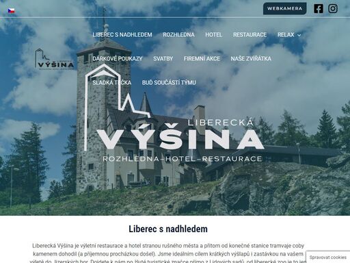 rozhledna - hotel - restaurace - wellness. liberecká výšina je výletní restaurace a hotel stranou rušného města.