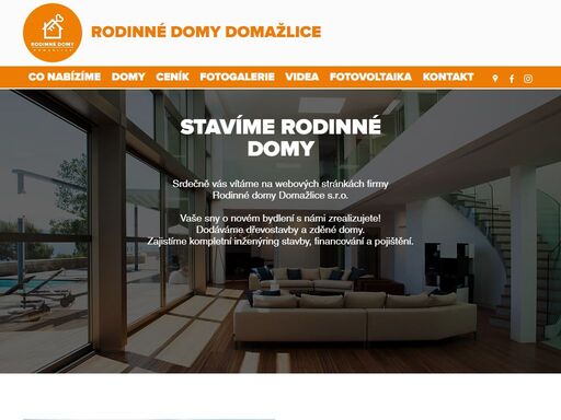 vaše sny o novém bydlení s námi zrealizujete!

dodáváme dřevostavby a zděné domy.

zajistíme kompletní inženýring stavby, financování a pojištění.?