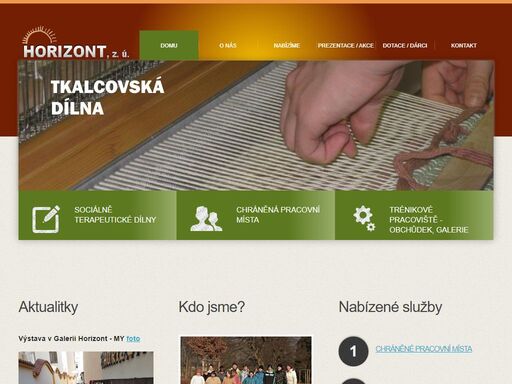 dílny a chráněné dílny. dílny pracovní terapie. vzdělávací a pedagogická pomoc. osobní asistence, pomoc mentálně postiženým obyvatelům hrozícím sociální exkluze, poradenská činnost. zdravotní a rehabilitační program