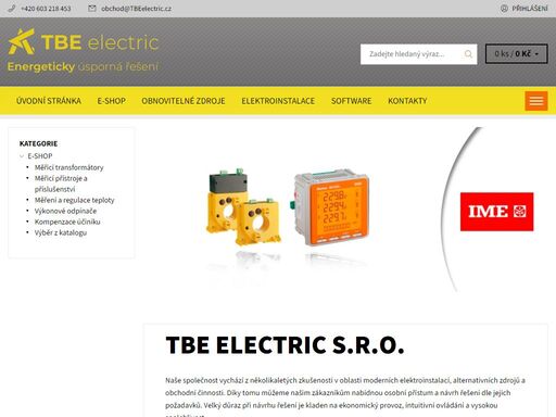 tbe electric s.r.o.. naše společnost vychází z několikaletých zkušeností v oblasti moderních elektroinstalací, alternativních zdrojů a obchodní činnosti. díky tomu můžeme našim zákazníkům nabídnou osobní přístum a návrh řešení dle jejich požadavků. velký důraz při návrhu řešení je kladen na ekonomický provoz,…