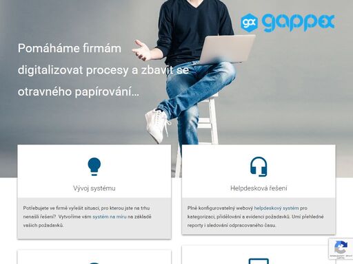 digitalizace firem - vývoj softwaru na zakázku, webové prezentace, helpdesk, systém pro kancelář - vše na platformě smartfp.