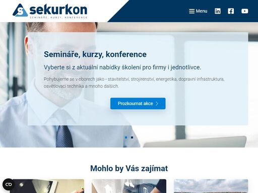 zajišťujeme profesní vzdělávání na míru dle potřeb a přání firem. organizujeme jak odborné semináře a kurzy v menších skupinách, tak velké několikadenní konference až s tisícem účastníků.