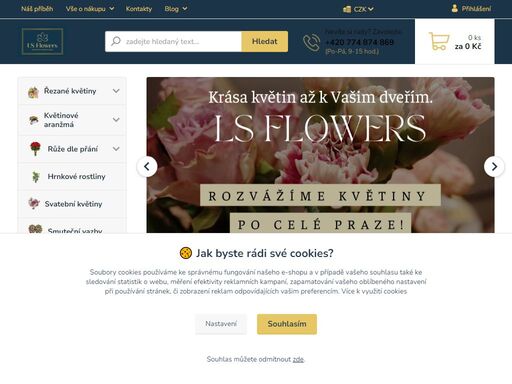 ls flowers, obchod s květinami s osobním přístupem - nekonečno možností krásy