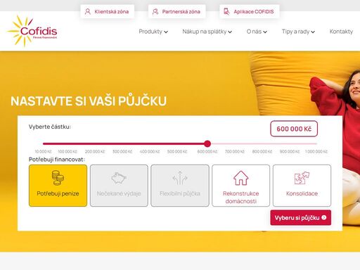 partnerská půjčka má řadu výhod: nižší splátky, vyšší šance na schválení. využijte naší úvěrové kalkulačky a hned zjistíte, na kolik vás půjčka cofidis vyjde