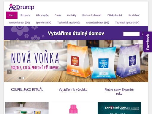 vyrábíme 60 značek různých výrobků bytové chemie - wc program, aviváže, speciální škroby na prádlo a prostředky na žehlení a praní, tónovací malířské barvy, koupelovou kosmetiku, prskavky a tuhé podpalovače.
