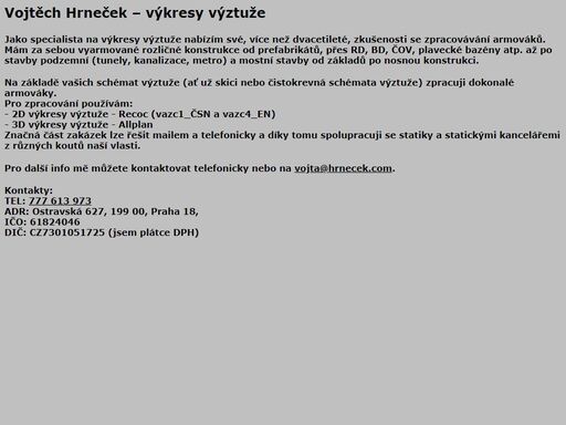 beton, cad, konstruktér, armovák, šalovák, výztuž, tvar, recoc, allplan