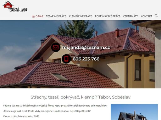 střechy na klíč, tesařství, pokrývačství, sanace, opravy střechy tábor, soběslav, bechyně, milevsko, pacov, veselí nad lužnicí, jindřichův hradec
