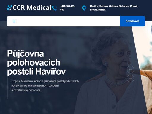 půjčovna polohovacích posteli a jiných kompenzačních pomůcek