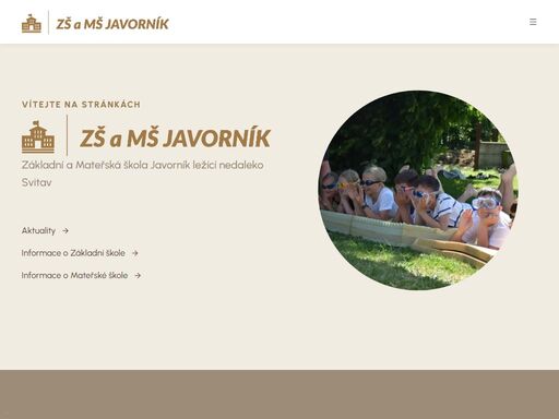 základní a matěřská škola javorník ležící nedaleko svitav
