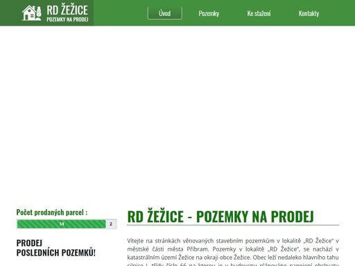 rd žežice pozemky na prodej