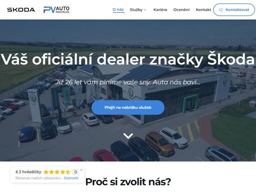 jsme váš spolehlivý partner s více než 26 lety zkušeností v prodeji a servisu vozidel škoda, seat, volkswagen a nezávislého servisu audi. jako autorizovaný prodejce škoda plus a das weltauto nabízíme široký výběr kvalitních ojetých vozidel s ověřenou historií. díky našemu dlouhodobému působení jsme vybudovali silné partnerství s těmito značkami, což nám umožňuje poskytovat prvotřídní služby a produkty našim zákazníkům.  náš tým odborníků je připraven vám pomoci s výběrem vašeho nového či ojetého vozidla nebo s jakýmikoli servisními potřebami. věřte naší odbornosti a dlouholetým zkušenostem. kontaktujte nás pro více informací a připojte se k našim spokojeným zákazníkům.