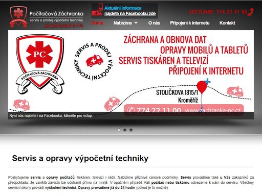 počítačová záchranka - servis a prodej it a elektroniky, kopírování, tisk a internetové připojení