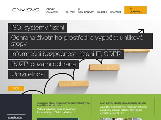 20 let zkušeností, praktická řešení | poradenství, audity, legislativní soulad | iso, informační a kybernetická bezpečnost, gdpr, ochrana životního prostředí, bozp a po | www.envisys.cz