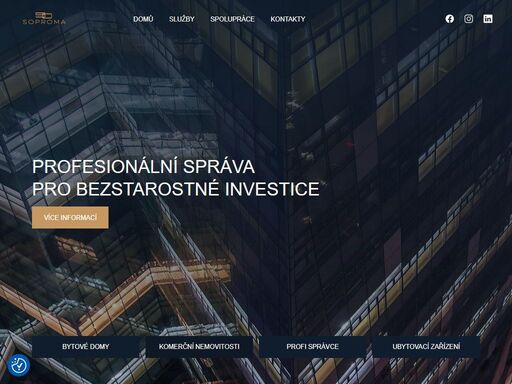 soproma poskytuje komplexní služby v oblasti správy nemovitostí v české republice.