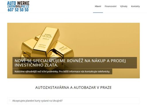auto werke – autozastavárna praha. zastavte u nás váš vůz a získejte adekvátní půjčku s minimálními poplatky. zástava osobních, nákladních i užitkových vozů.
