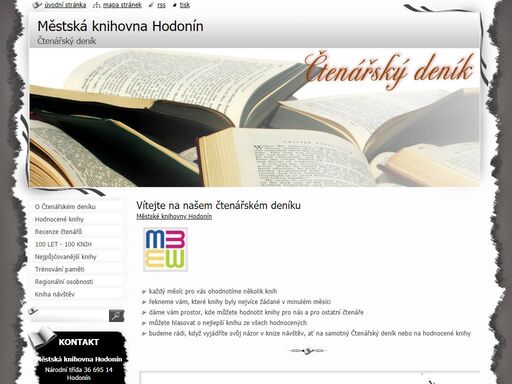 vítáme vás na našem čtenářském deníku městské knihovny hodonín, kde pro vás každý měsíc hodnotíme několik knih