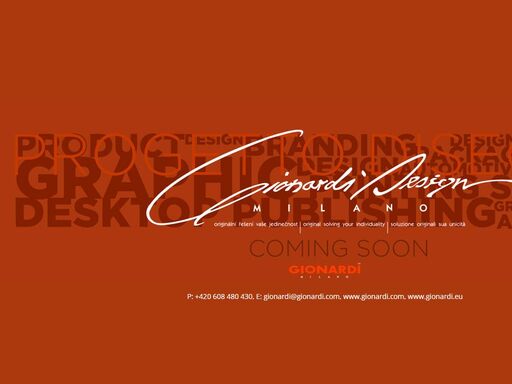 designové studio gionardi design. web by studio v4u