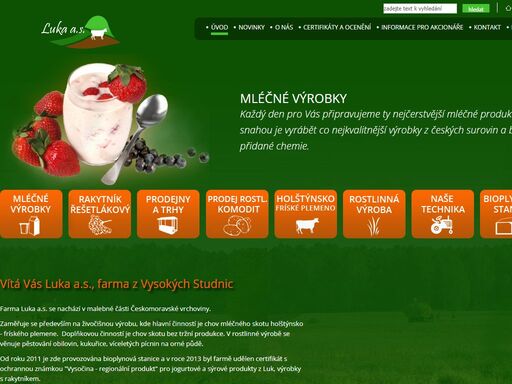 naší hlavní činností je chov mléčného skotu holštýnsko – fríského plemene. doplňkovou činností je chov skotu bez tržní produkce. v rostlinné výrobě se věnujeme pěstování obilovin, kukuřice, víceletých pícnín na orné půdě a okrajově výrobě brambor. nabízíme také své služby v zemědělství.