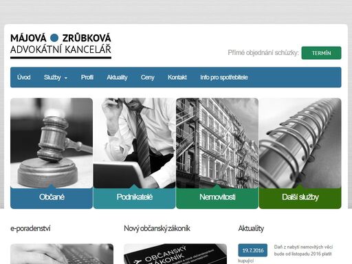 ak májová • zrůbková - advokátní kancelář olomouc nabízí právní služby v oblasti občanského, obchodního a pracovního práva